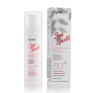 Lynia Sunshield SPF50+ nawilżająco-łagodzący Krem ochronny z antyoksydantami 30 ml