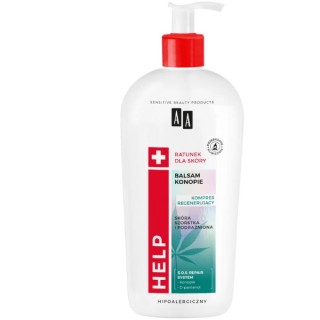 AA Help Natural Balsam do ciała regeneracja dla skóry suchej Cannabis 400 ml