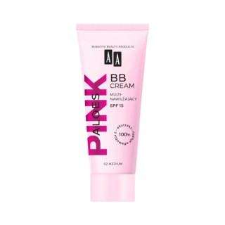 AA Aloes Pink multinawilżający Krem do twarzy BB SPF15 /02/ Medium 30 ml