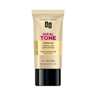 AA Make Up Ideal Tone Podkład perfekcyjne dopasowanie /103/ Light Beige 30 ml