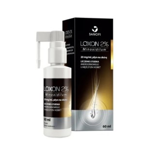 Loxon 2% Płyn na skórę głowy Leczenie łysienia 60 ml