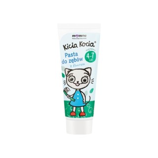 Momme Mother & Baby Natural Care Kicia Kocia Pasta do zębów z fluorem 4-7 lata Mięta 50 ml