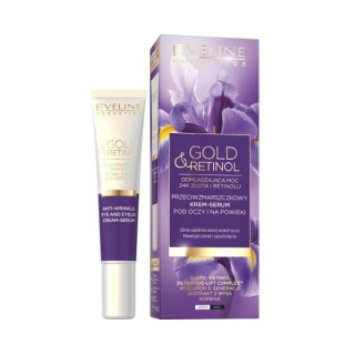 Eveline Gold&Retinol przeciwzmarszczkowy Krem-serum pod oczy i na powieki 20 ml