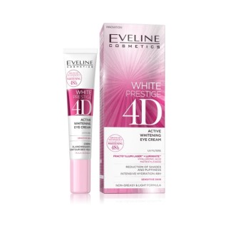 Eveline White Prestige 4D wybielający Krem pod oczy wygładzający 15 ml