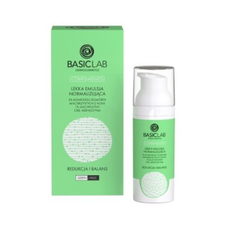 BasicLab Complementis lekka Emulsja do twarzy normalizująca z 3% kompleksu komórek macierzystych z Noni 50 ml