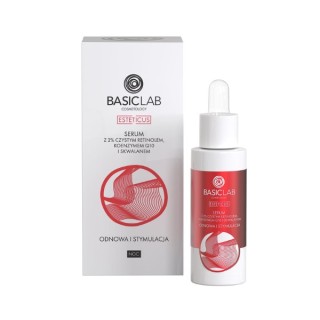BasicLab Esteticus Serum do twarzy z czystym Retinolem 2% 30 ml