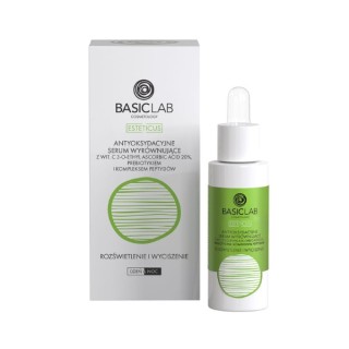BasicLab Esteticus antyoksydacyjne Serum do twarzy wyrównujące z 20% Witaminą C 30 ml
