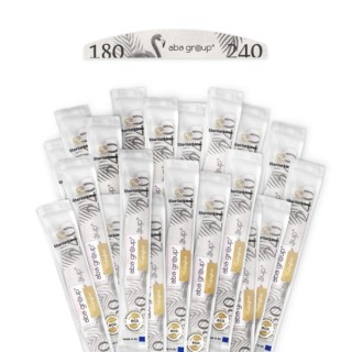 Aba Group Sterile Line Pilnik do paznokci półksiężyc Slim Flaming 180/240 25 sztuk