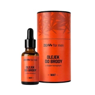 Zew for Men Olejek do brody dla mężczyzn z olejem konopnym Mat 30 ml