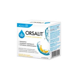 Orsalit Elektrolity o smaku bananowym 10 saszetek