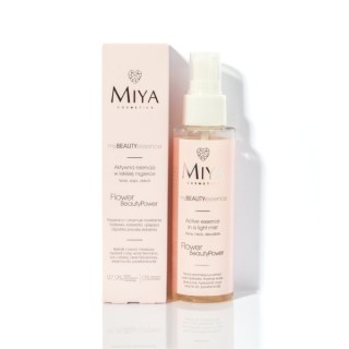 Miya Cosmetics myBEAUTYessence aktywna Esencja do twarzy w lekkiej mgiełce Flower BeautyPower 100 ml