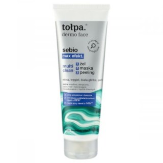 Tołpa Dermo Face Sebio Max Effect. Multi Clean 3w1 Żel, maska, peeling do twarzy 100 ml