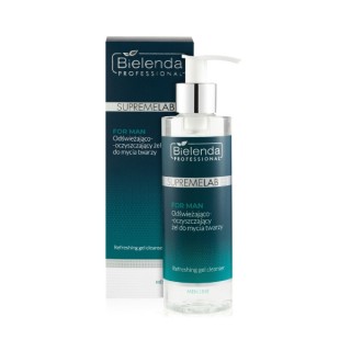 Bielenda Professional SUPREMELAB Men Line odświeżająco-oczyszczający Żel do mycia twarzy 200 ml