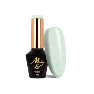 MollyLac /710/ Lakier hybrydowy z efektem sweterka Mint 10 g