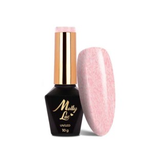 MollyLac /714/ Lakier hybrydowy z efektem sweterka Orange 10 g