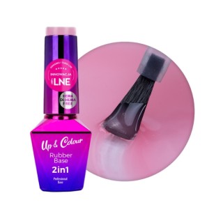 MollyLac Rubber Base 2w1 Up&Colour Baza kauczukowa Candy Blush 10 g