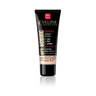 Eveline Art Scenic 3w1 kryjący Podkład do twarzy /21/ Jasny Beż 40 ml