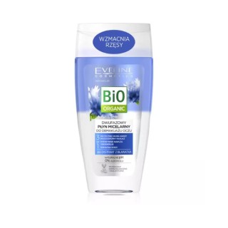 Eveline Bio Organic 3w1 dwufazowy micelarny Płyn do demakijażu oczu 150 ml