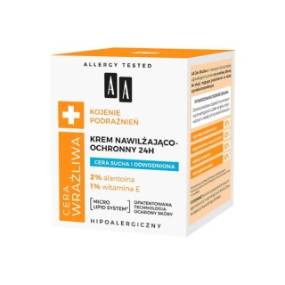 AA Cera Wrażliwa 24H nawilżająco-ochronny Krem do twarzy Cera sucha i odwodniona 50 ml