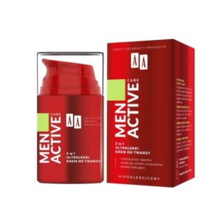 AA Men Active Care 3w1 ultralekki Krem do twarzy 50 ml