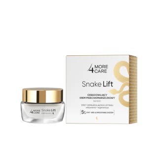 More 4 Care Snake Lift przeciwzmarszczkowy Krem do twarzy na noc odbudowujący 50 ml