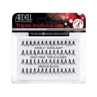 Ardell Triple Individual Zestaw kępek Medium Black 56 sztuk