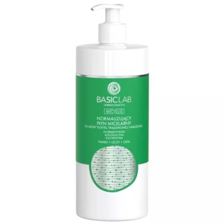 BasicLab Micellis normalizujący Płyn micelarny do skóry tłustej i wrażliwej 500 ml