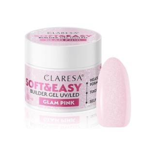 Claresa Soft & Easy Żel budujący do paznokci Glam Pink 45 g