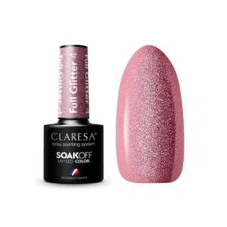 Claresa Full Glitter Lakier hybrydowy do paznokci /4/ 5 g