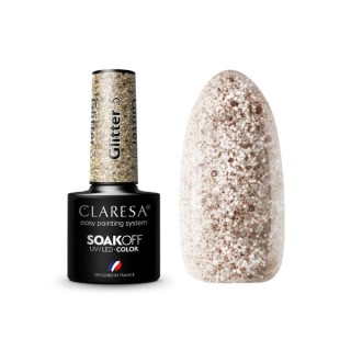 Claresa Glitter Lakier hybrydowy do paznokci /3/ 5 g