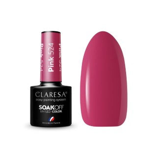 Claresa Pink Lakier hybrydowy do paznokci /524/ 5 g