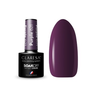 Claresa Purple Lakier hybrydowy do paznokci /621/ 5 g