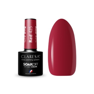 Claresa Red Lakier hybrydowy do paznokci /425/ 5 g