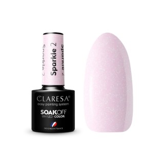 Claresa Sparkle Lakier hybrydowy do paznokci /2/ 5 g