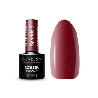 Claresa Sparkle Lakier hybrydowy do paznokci /8/ 5 g