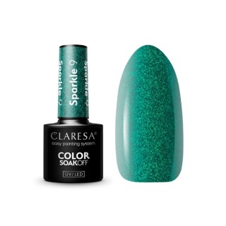 Claresa Sparkle Lakier hybrydowy do paznokci /9/ 5 g