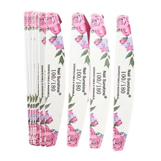 Pilnik do paznokci Pink 100/180 10 sztuk
