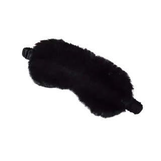 Pluszowa Maska na oczy do spania Black 1 sztuka