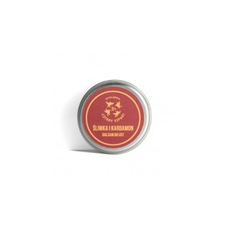 Mydlarnia Cztery Szpaki Balsam do ust Śliwka i Kardamon 15 ml
