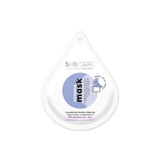 SheCare Sleeping Mask Całonocna Maska - Peeling do twarzy złuszczająco - wygładzająca 10 ml