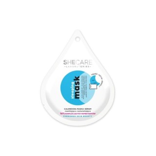 SheCare Sleeping Mask Całonocna Maska - Serum do twarzy nawilżająco - rozświetlająca 10 ml