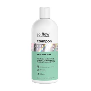 So!flow Humektantowy Szampon do włosów niskoporowatych pozbawionych objętości, przedłużający ich świeżość 300  ml