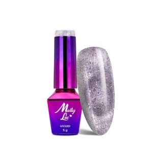 MollyLac /558/ Foxy Eyes Lakier Hybrydowy Multicolor Chrome 5 ml MollyLac /558/ Foxy Eyes Lakier Hybrydowy Multicolor Chrome 5 ml