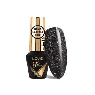 MollyLac Liquid Silver 2w1 Kolor i Top do paznokci Płynne Srebro 10 g