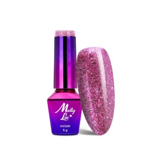 MollyLac /540/ Luxury Glam Lakier Hybrydowy Pink Reflections 5 ml