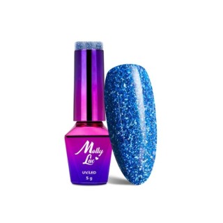 MollyLac /544/ Luxury Glam Lakier Hybrydowy Cosmic Love 5 ml