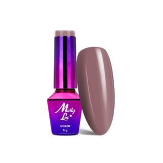 MollyLac /523/ I'm The Nudelover Lakier Hybrydowy Mahogany 5 ml