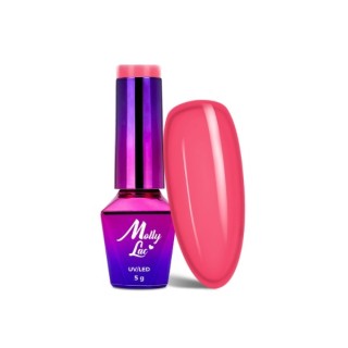 MollyLac /146/ Flamingo Lakier Hybrydowy Pink Escape 5 ml