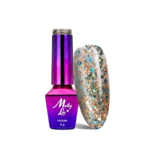 MollyLac /536/ Crushed Diamonds Lakier Hybrydowy Seduce a Millionaire 5 ml