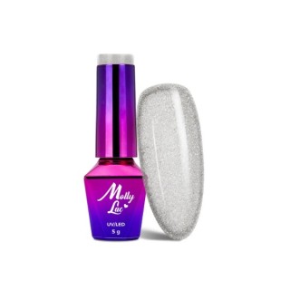 MollyLac /36/ Queens of Life Lakier Hybrydowy Platinium 5 ml